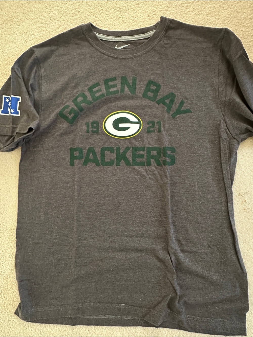 Green Bay Packers Grey Graphic T-Shirt